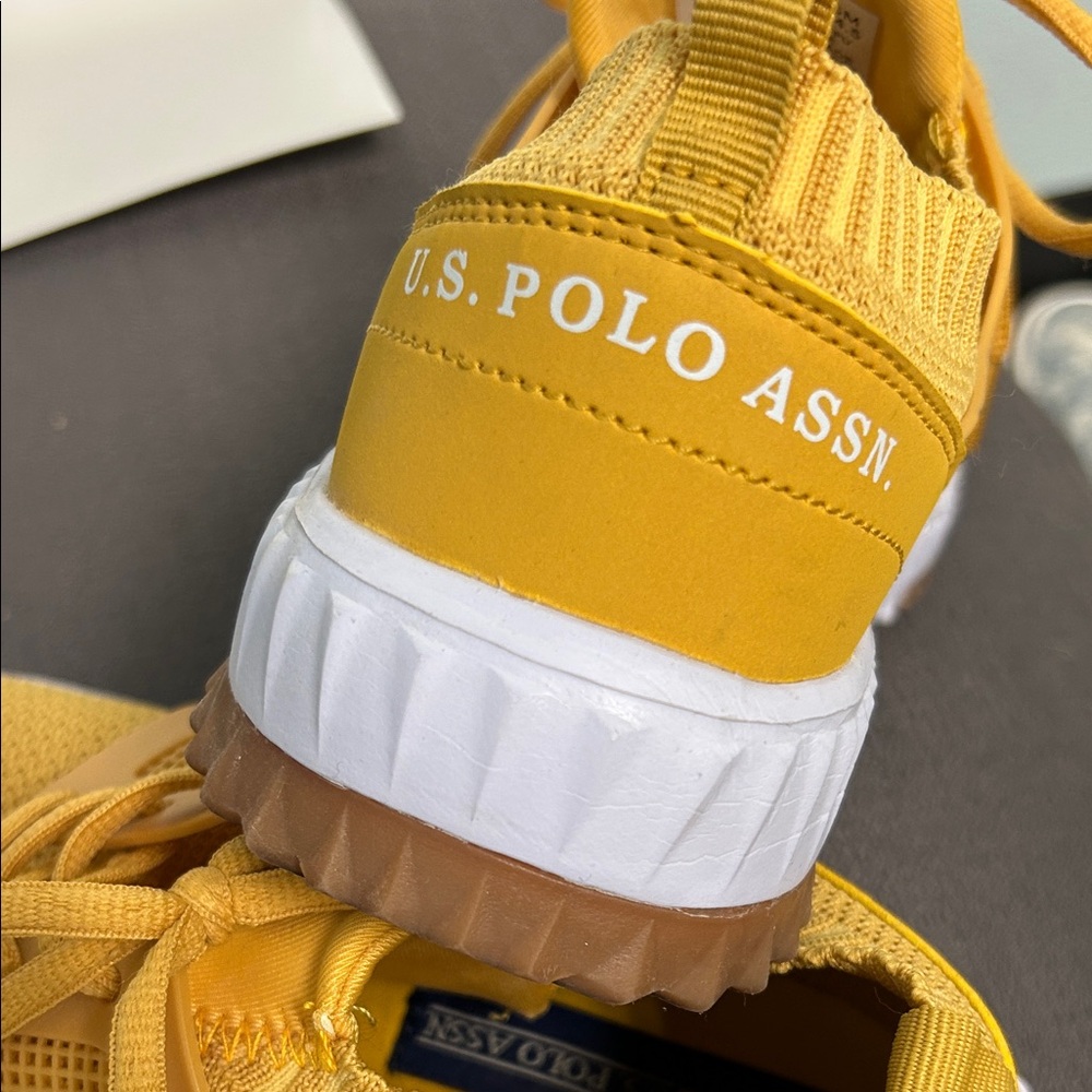 U.S. Polo Assn. Mustard Yellow Athletic Shoes - Picture 4 of 4
